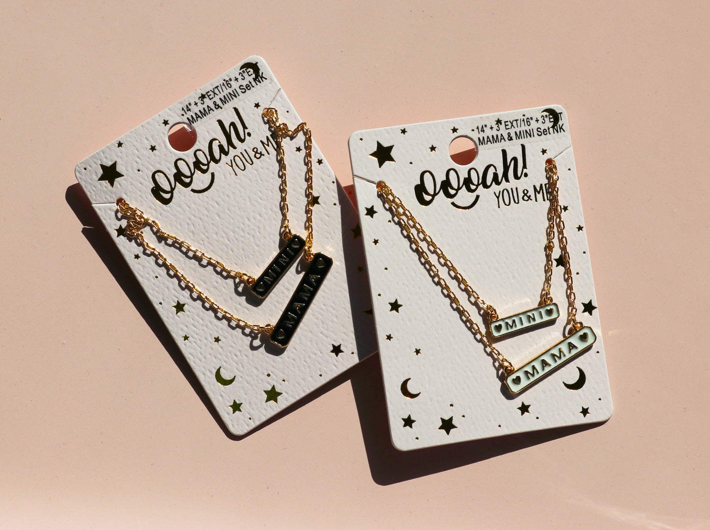 Mama & Mini Bar Necklace Set