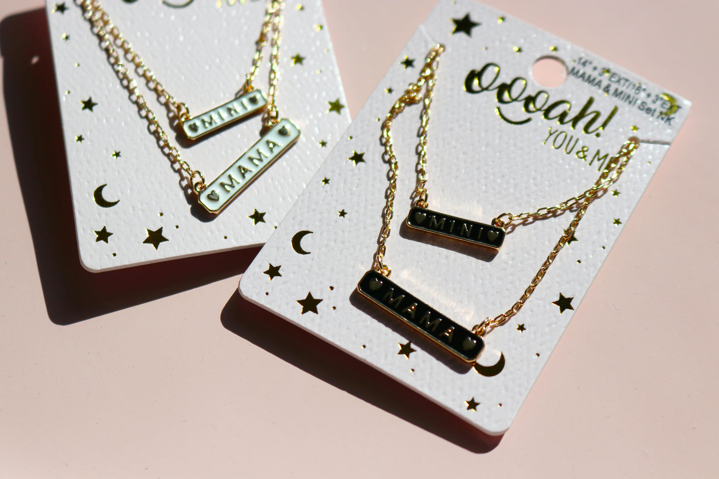 Mama & Mini Bar Necklace Set