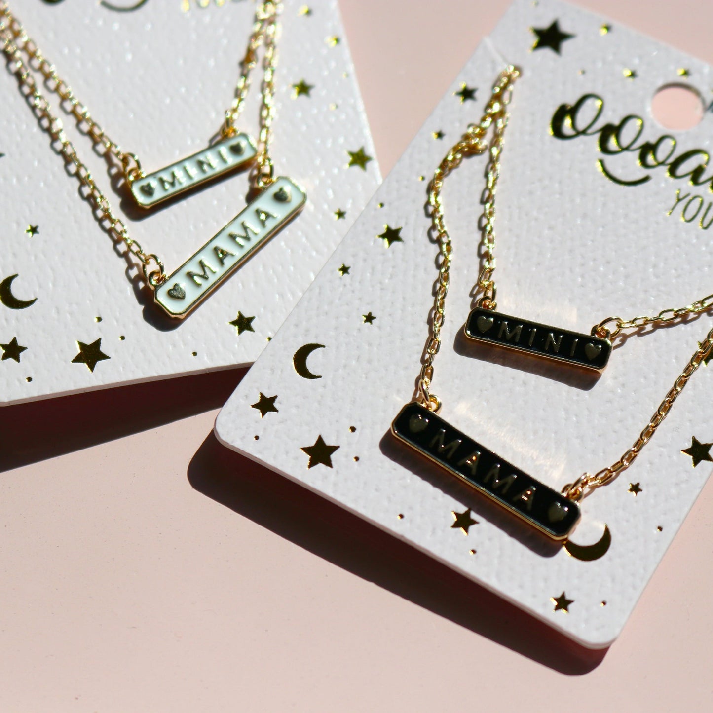 Mama & Mini Bar Necklace Set