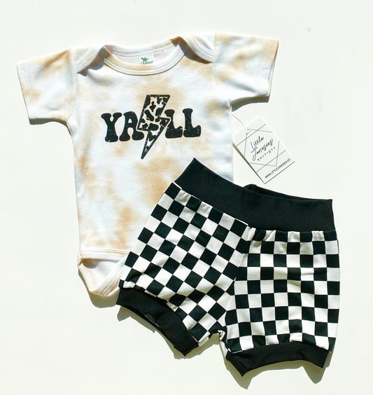 Y'ALL Tie Dye Bodysuit