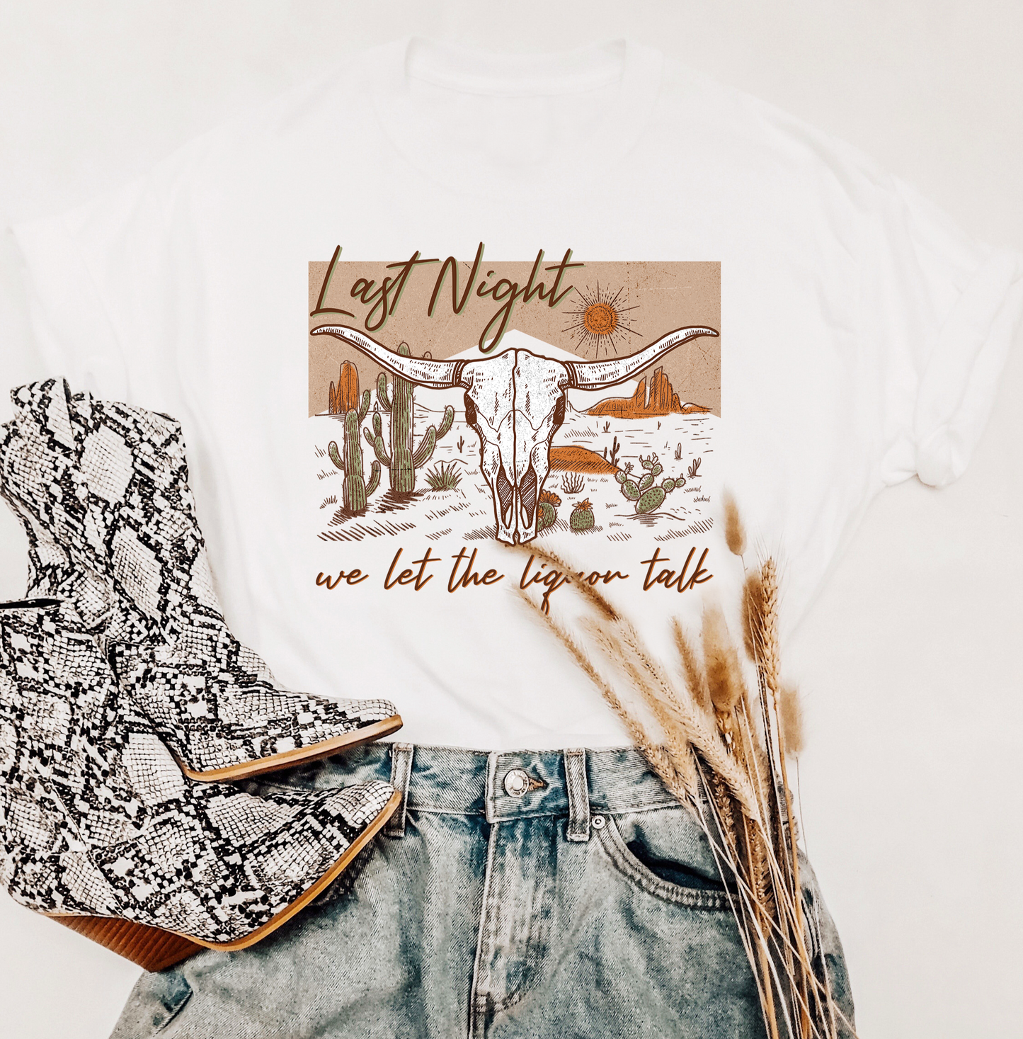 Last Night We Let The Liquor Talk Tee