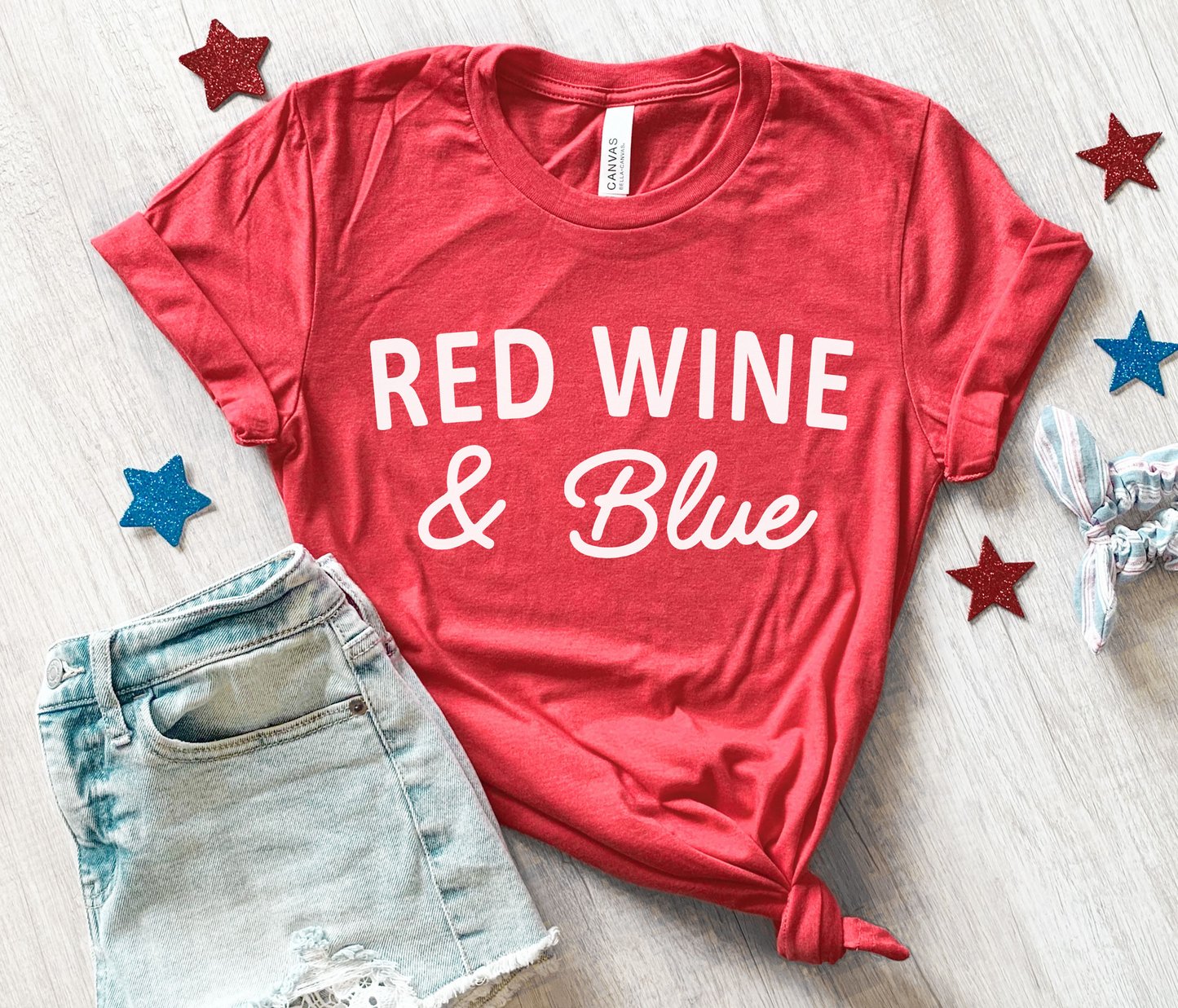 Red Wine & Blue Tee