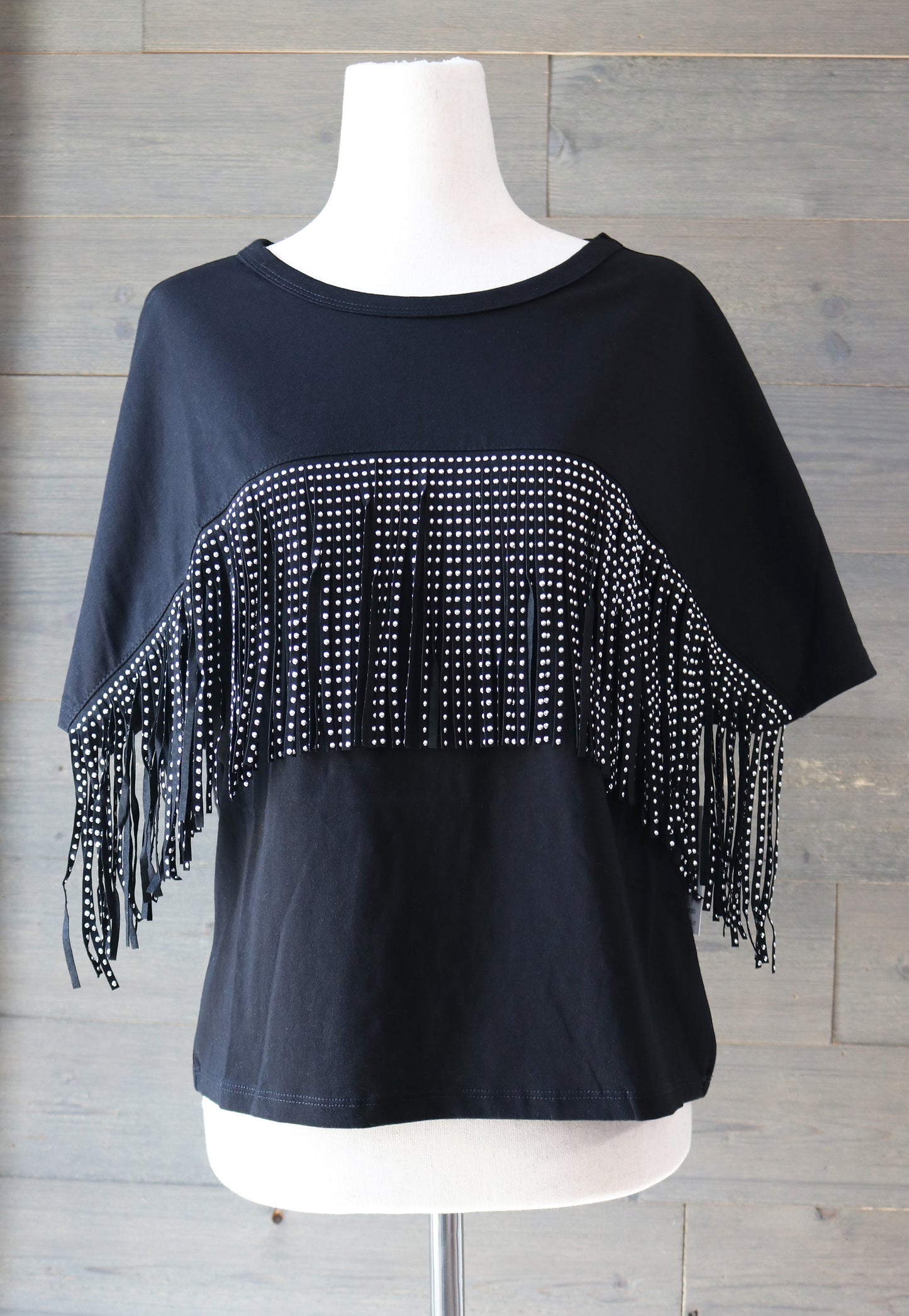 Fringe Studded Top