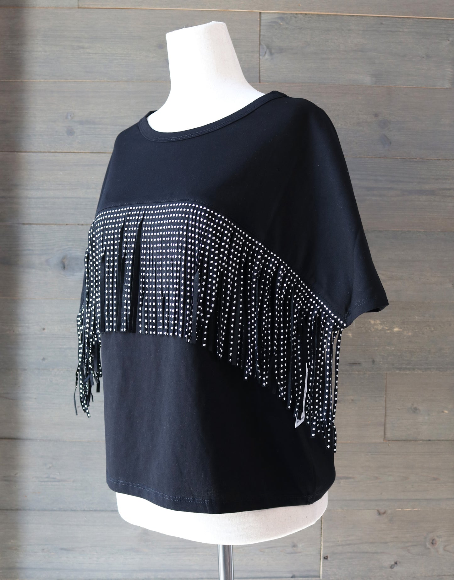 Fringe Studded Top
