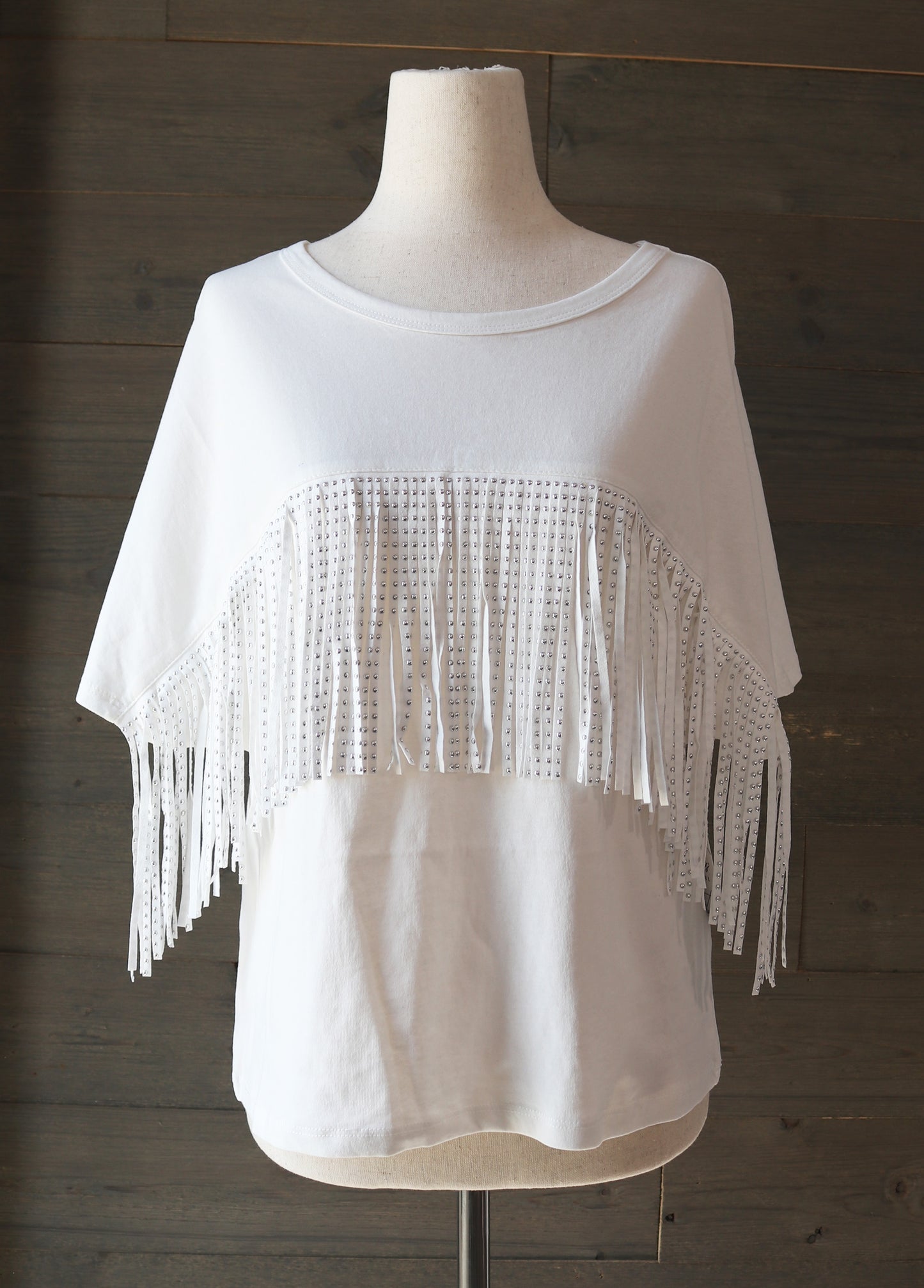 Fringe Studded Top
