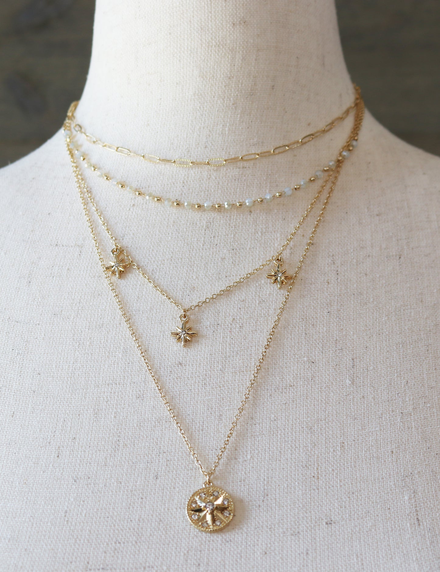 Star Chain Layered Necklace