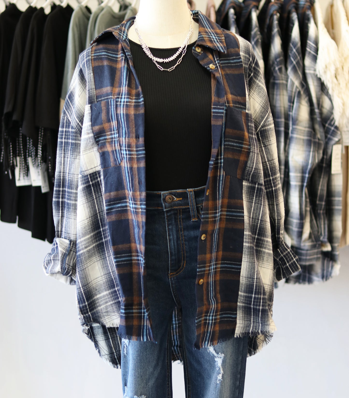 Plaid Patchwork Flannel