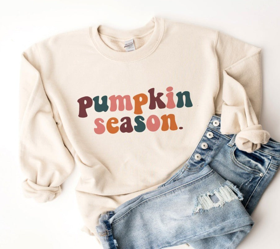 Pumpkin Season Multi Color Sweatshirt