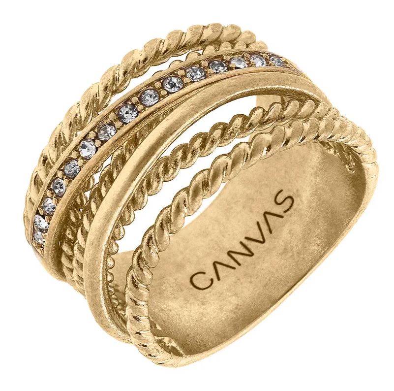 Rhinestone Statement Ring