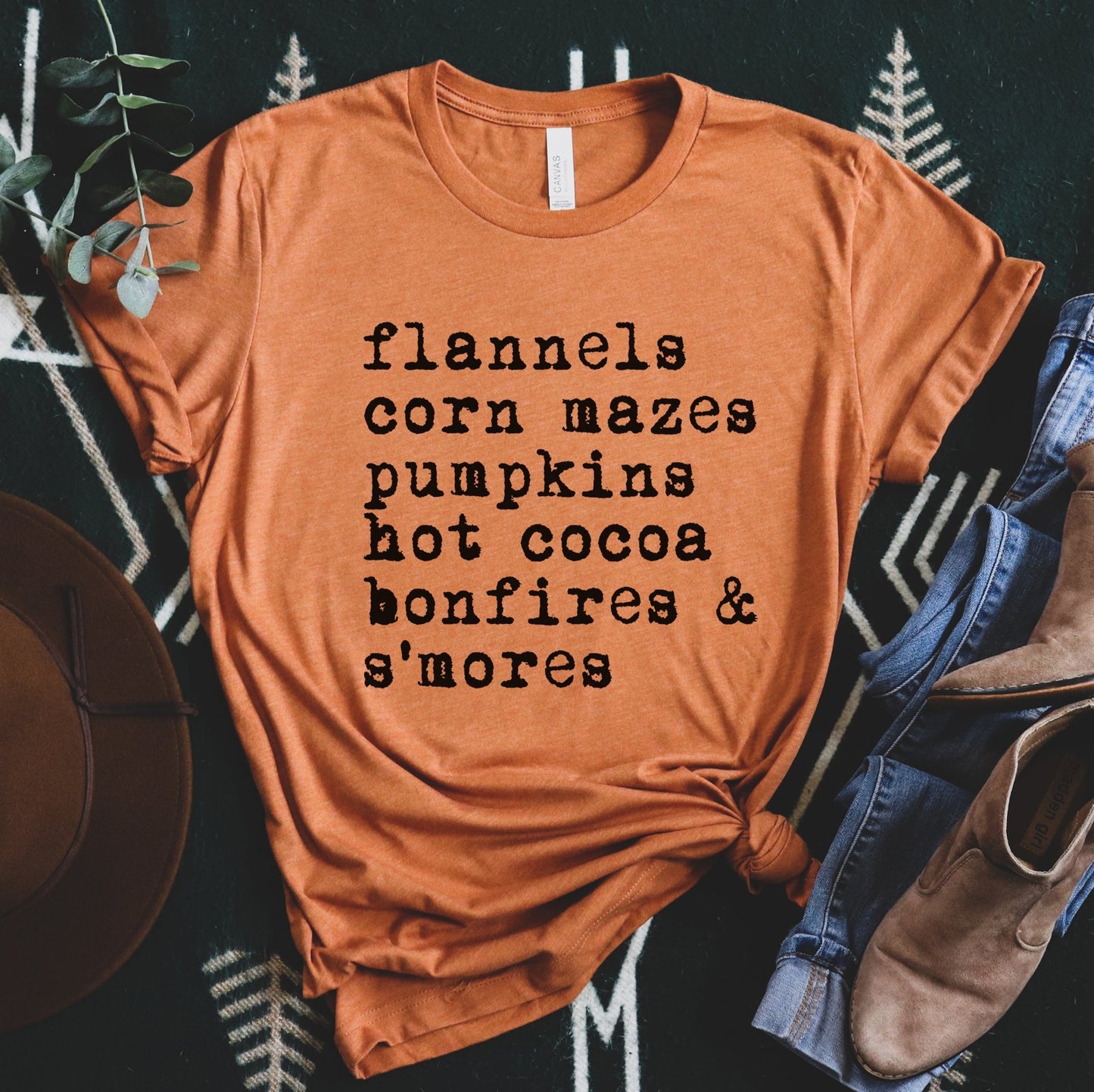 Flannels Corn Mazes & Pumpkins Tee