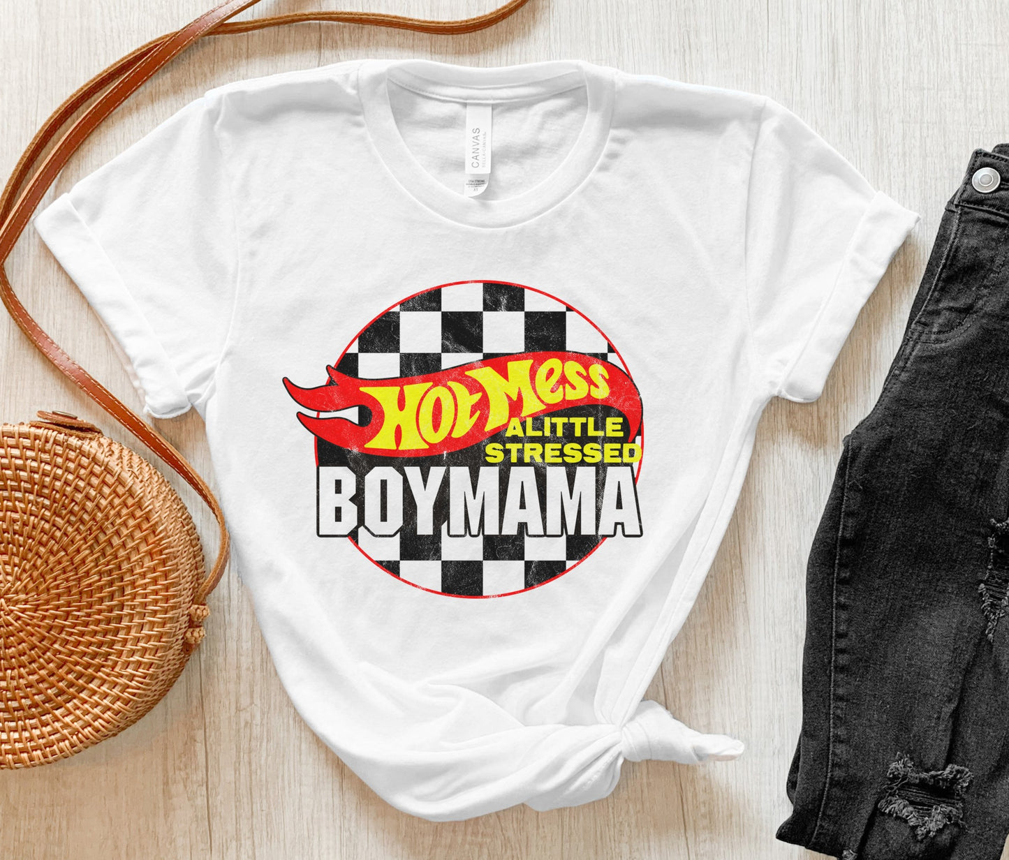 Hot Mess Boy Mama Tee