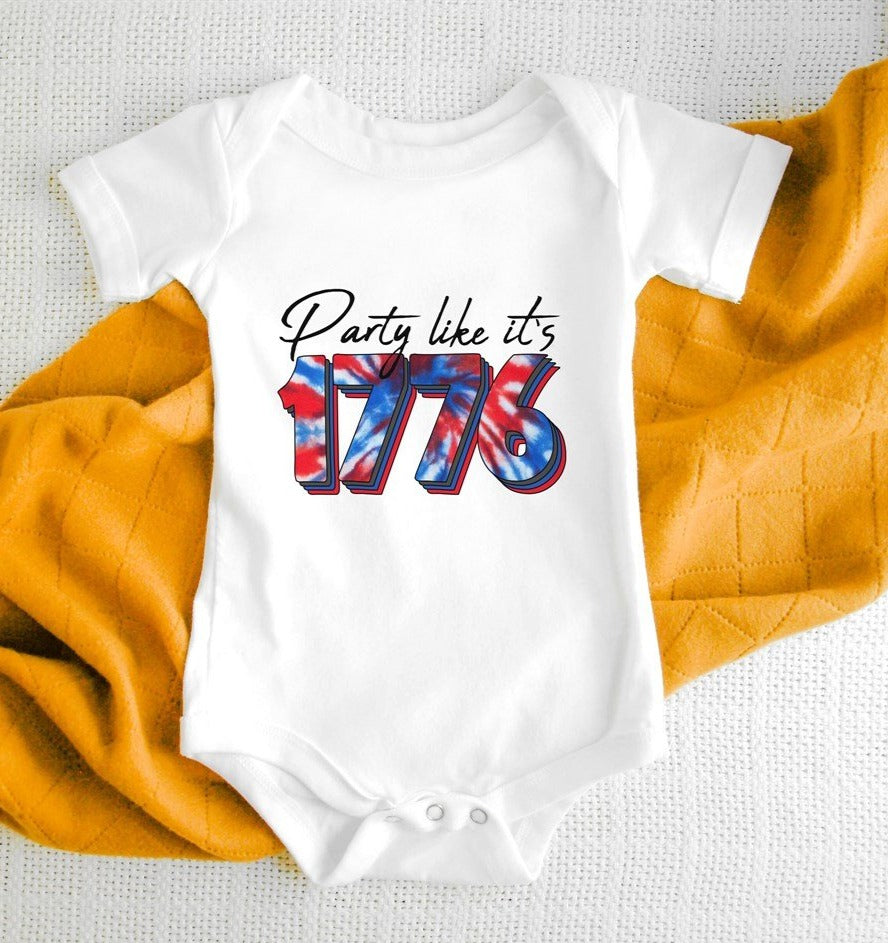 Party Like It's 1776 Kids Tee/Bodysuit