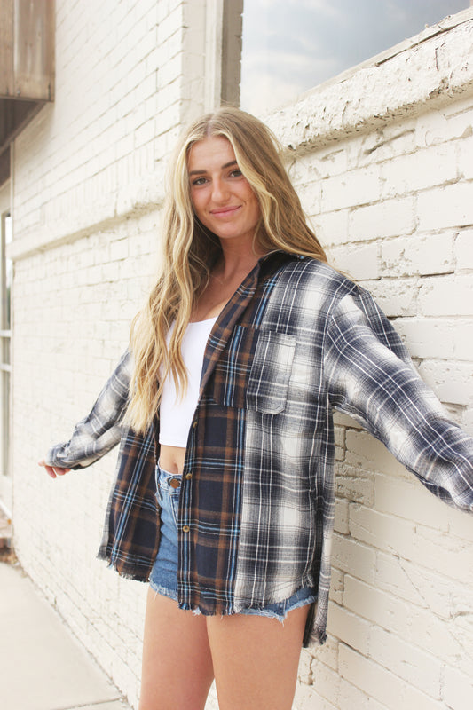 Plaid Patchwork Flannel