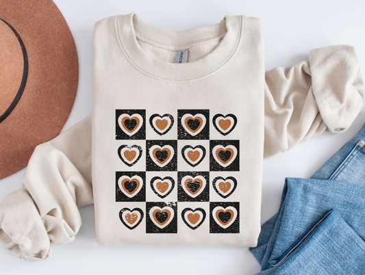 Neutral Hearts Sweatshirt