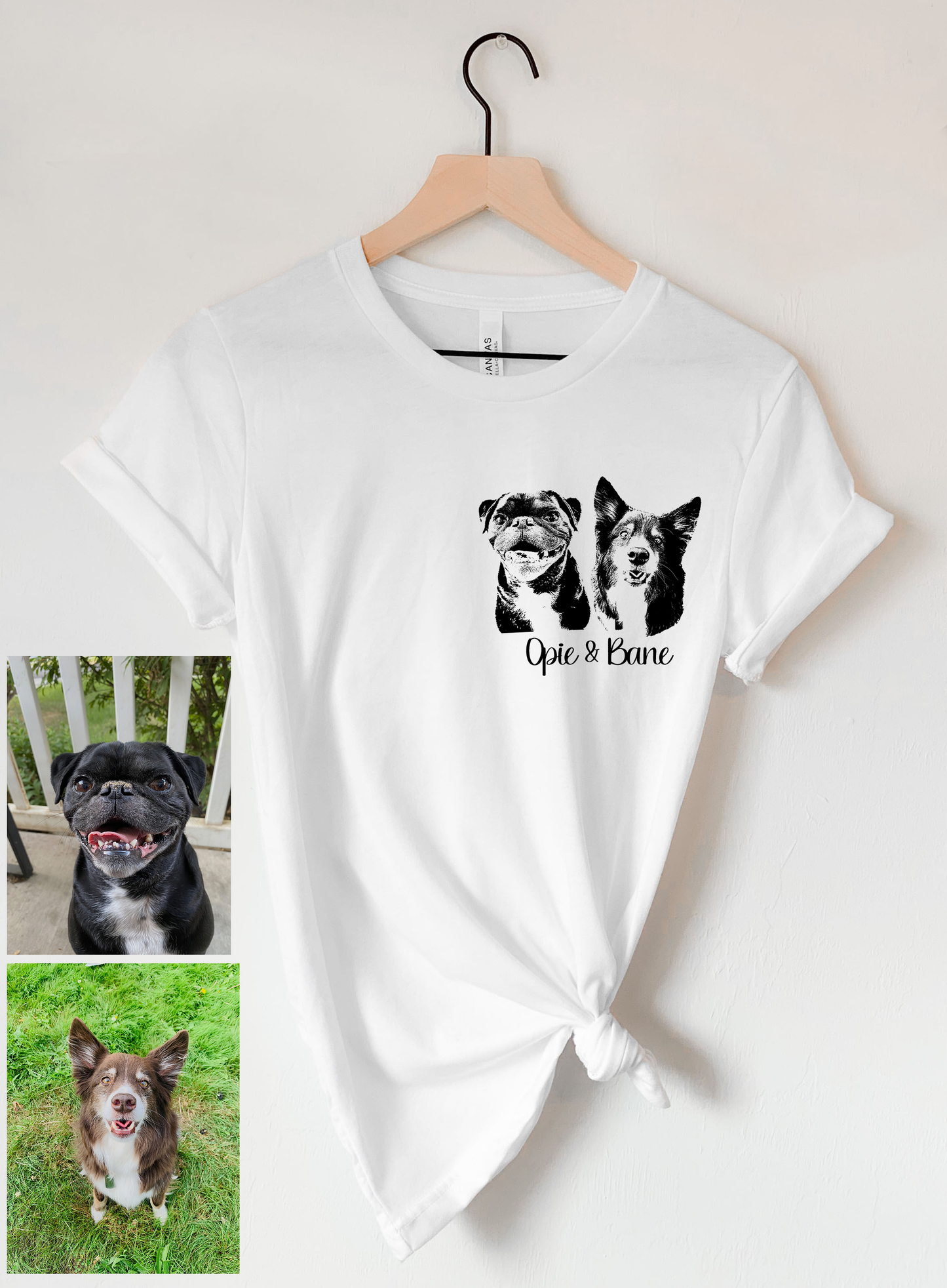 Custom Pet T-Shirt Using Pet Photo