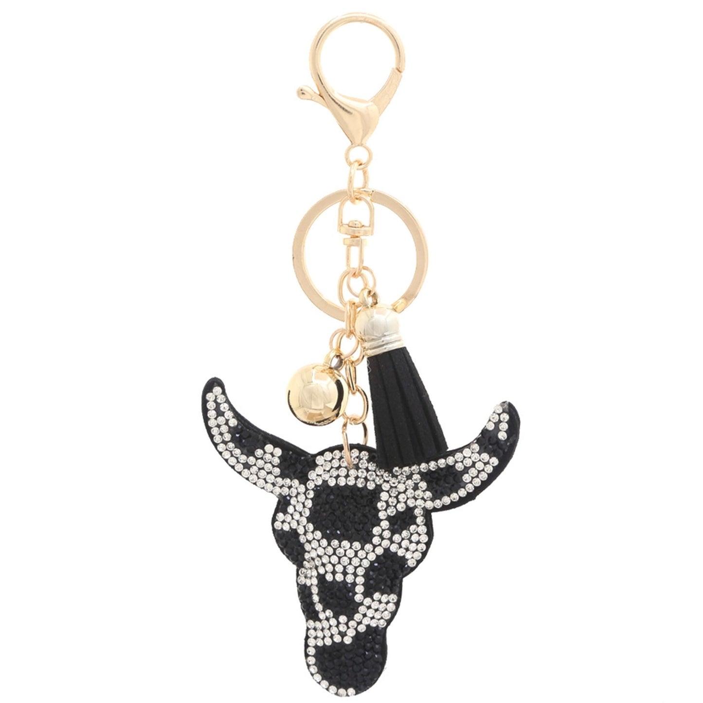 Cattle Rhinestone Keychain