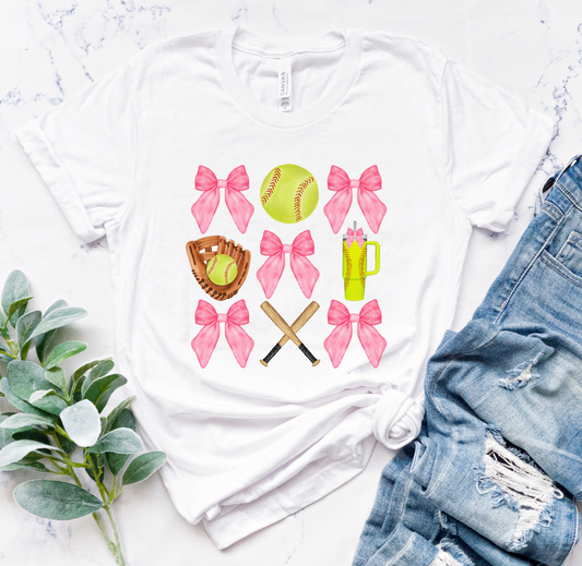 Softball Bows Tee