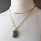 Layered Stone Pendant Necklace