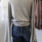 Chloe Brushed Rib V Neck Tunic