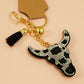 Cattle Rhinestone Keychain