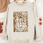Rock On Skeleton Zebra Print Sweatshirt