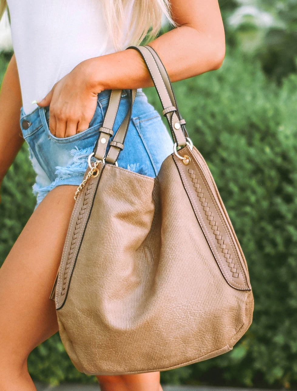 Tassel PU Leather Handbag