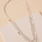 Layered Chain & Beaded Necklace