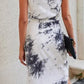 Tie Dye Drawstring Dress