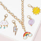 Kids Rainbow Charm Necklace Set