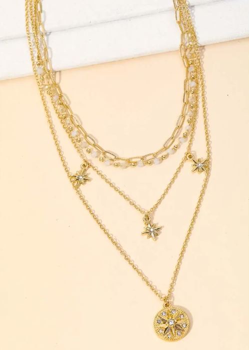 Star Chain Layered Necklace