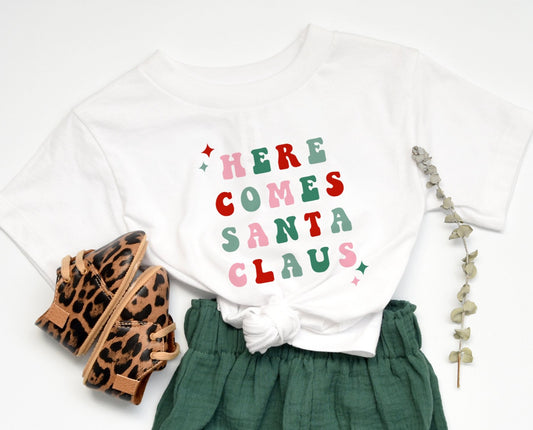 Here Comes Santa Claus Kids Tee/Bodysuit