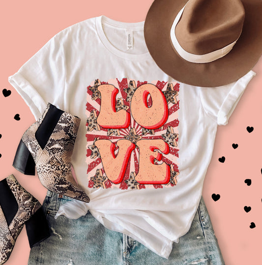Love Retro Leopard Tee