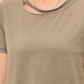 Stonewashed Cutout Tee