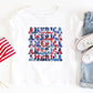 America Stacked Tie Dye Kids Tee/Bodysuit