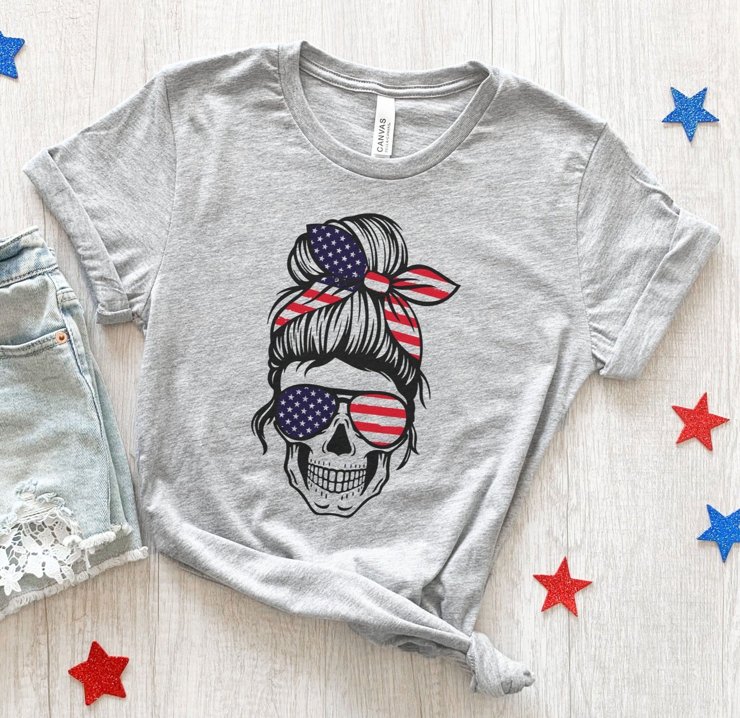 American Skull Tee