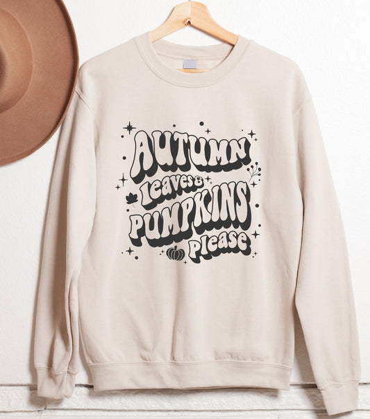 Autumn Leaves & Pumpkins Sweatshirt