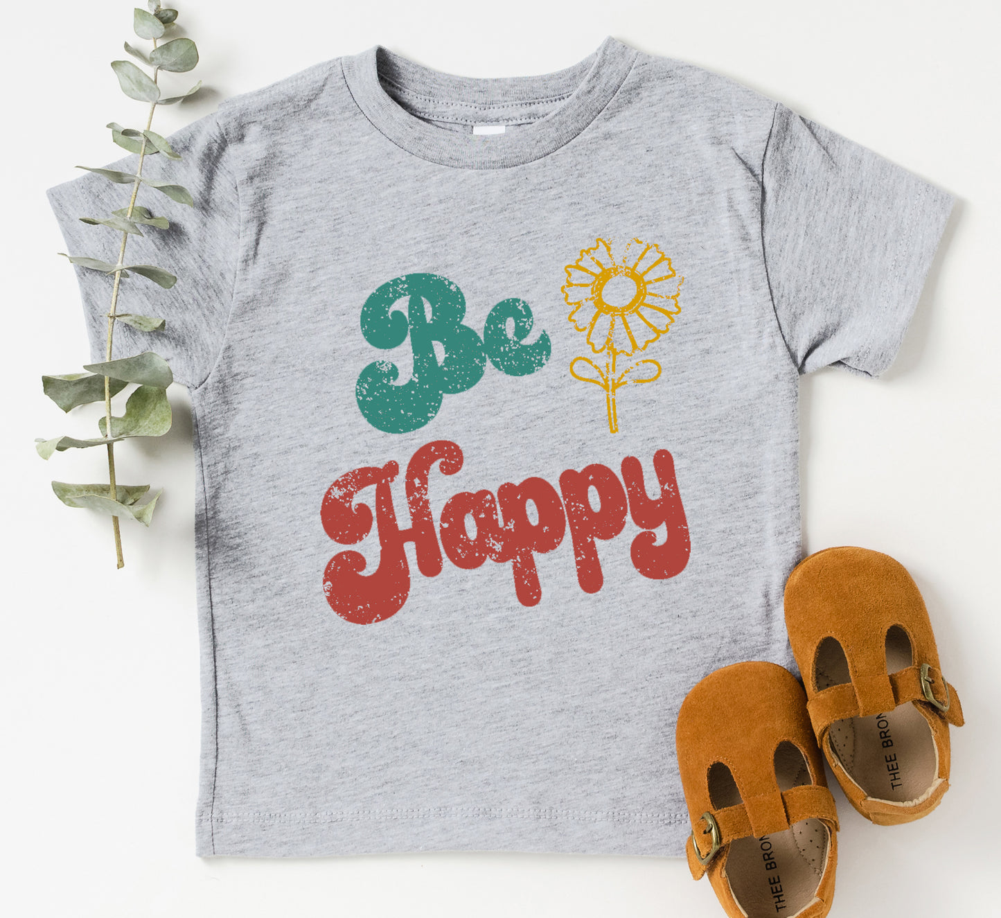 Be Happy Flower Kids Tee/Bodysuit