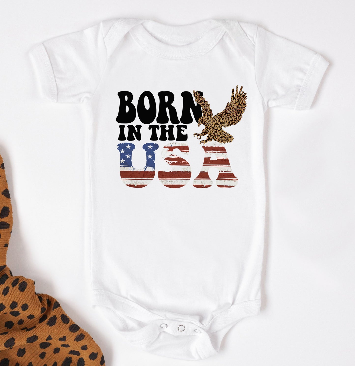 Born In The USA Kids Tee/Bodysuit