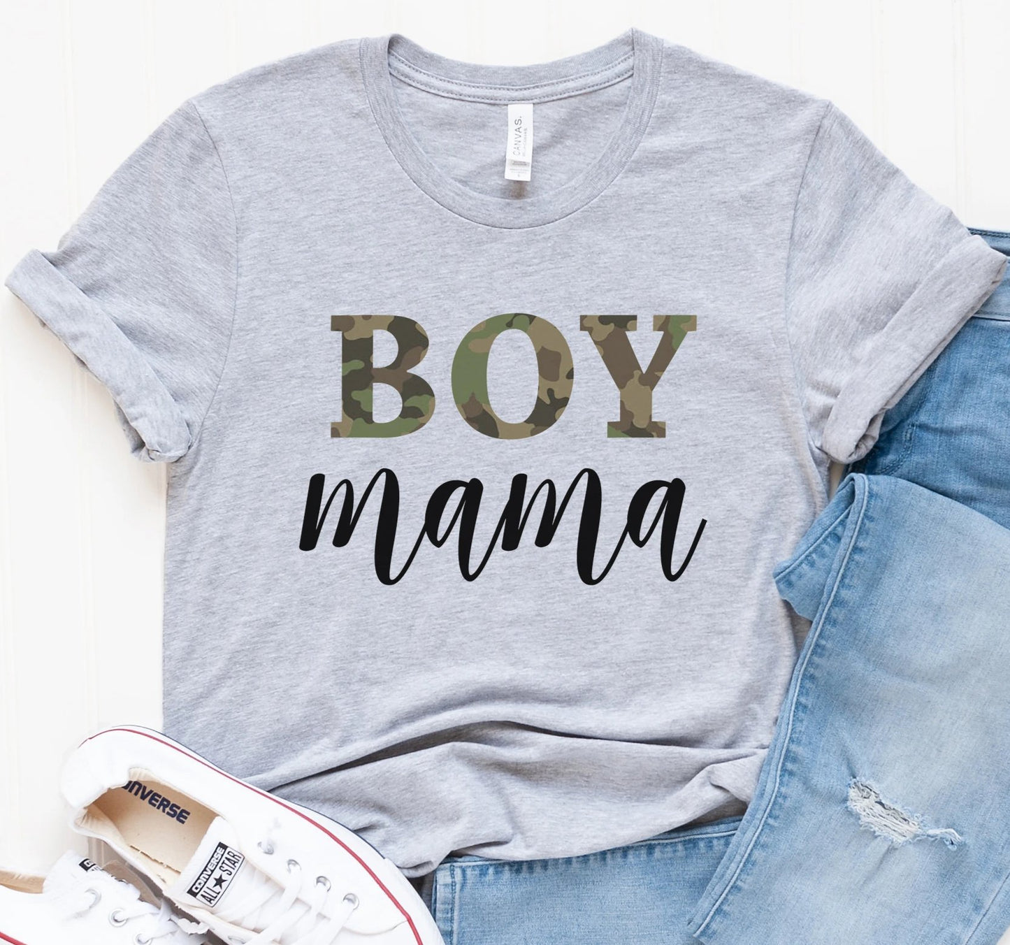 Boy Mama Camo Tee