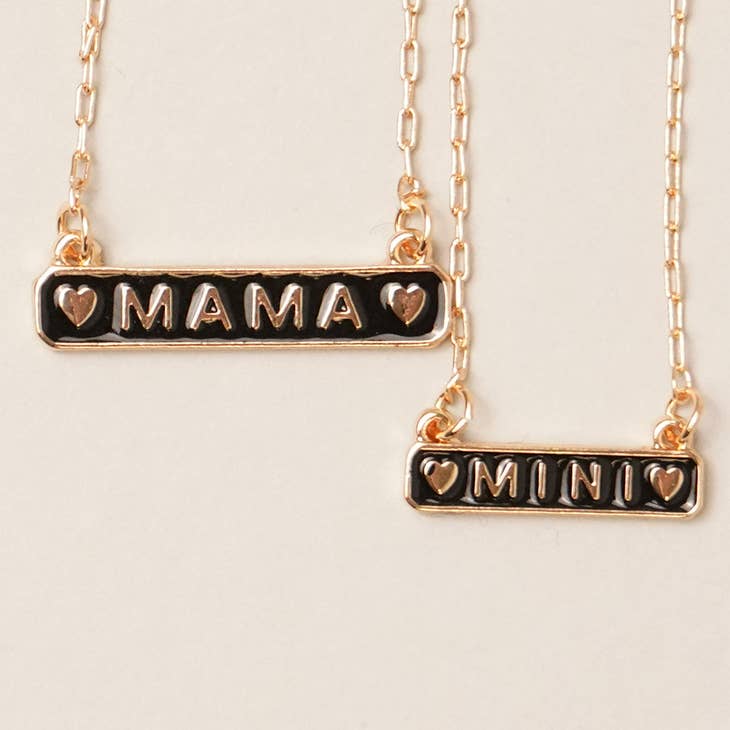 Mama & Mini Bar Necklace Set