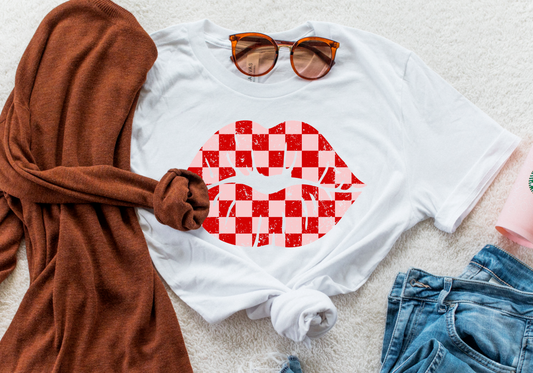 Checker Lips Tee