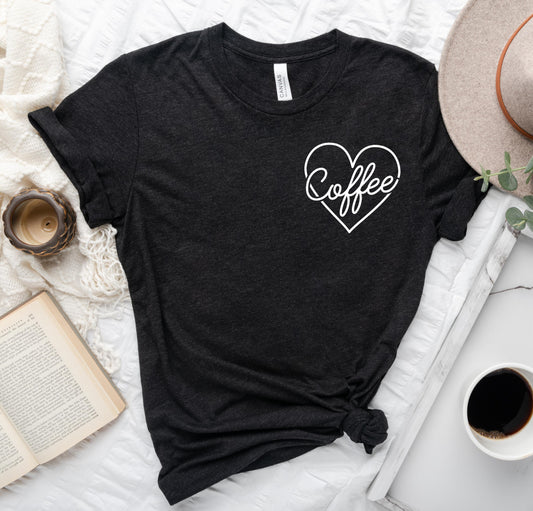 Coffee Pocket Heart Tee