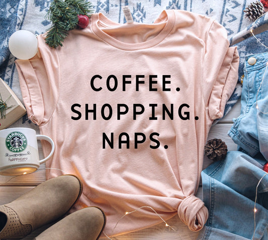 Coffee Shopping Naps Tee