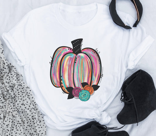Colorful Pumpkin Tee