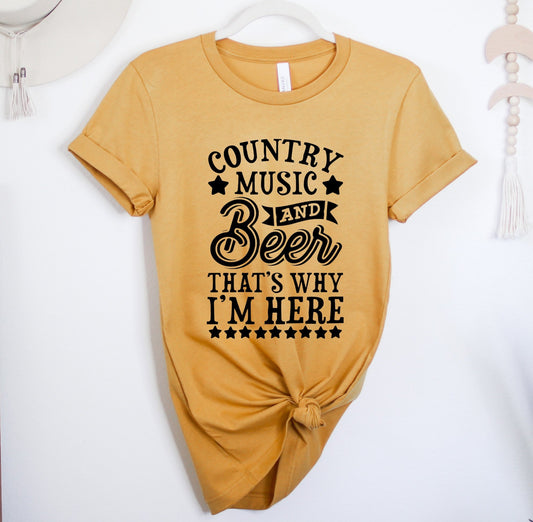 Country Music & Beer Tee