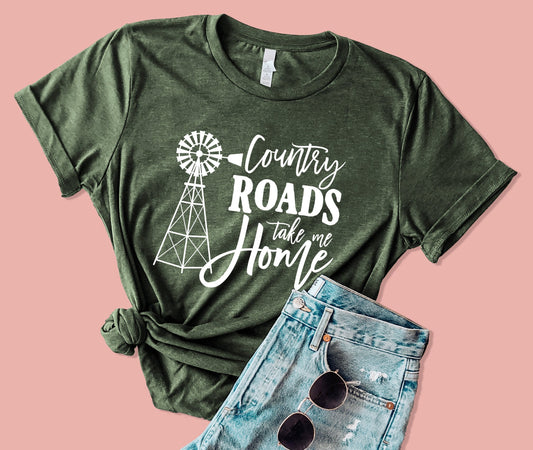 Country Roads Take Me Home Tee