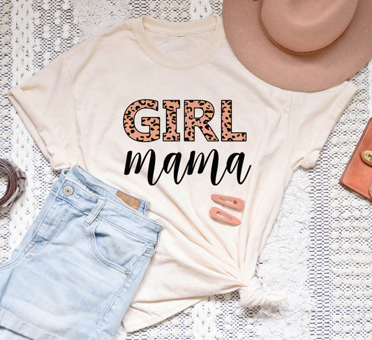 Girl Mama Leopard Tee