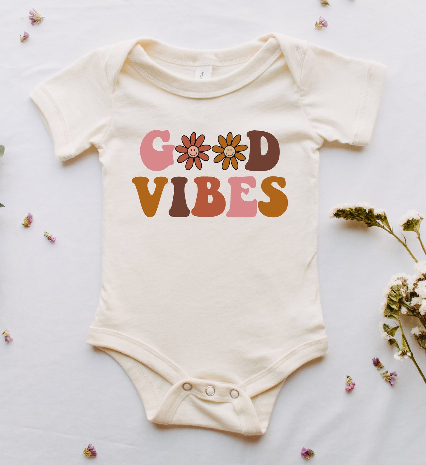 Good Vibes Daisy Kids Tee/Bodysuit