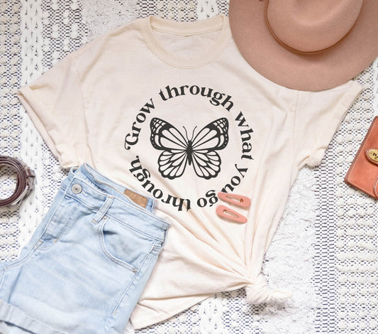 Grow Through / Butterfly Womens Tee