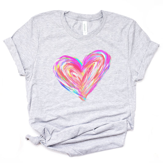 Colorful Heart Tee